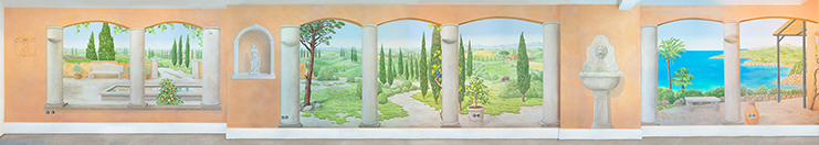 Gigapixel eines Wandgemäldes